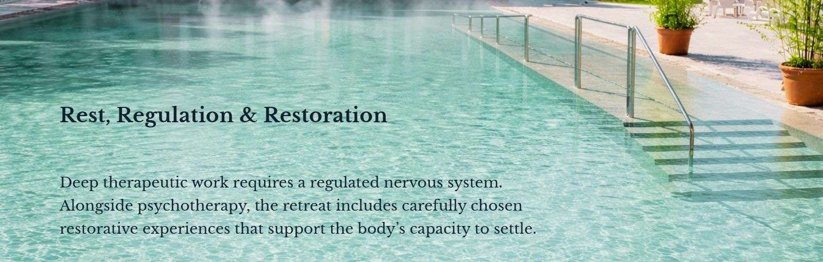 Spa pool offer image with text overlay.